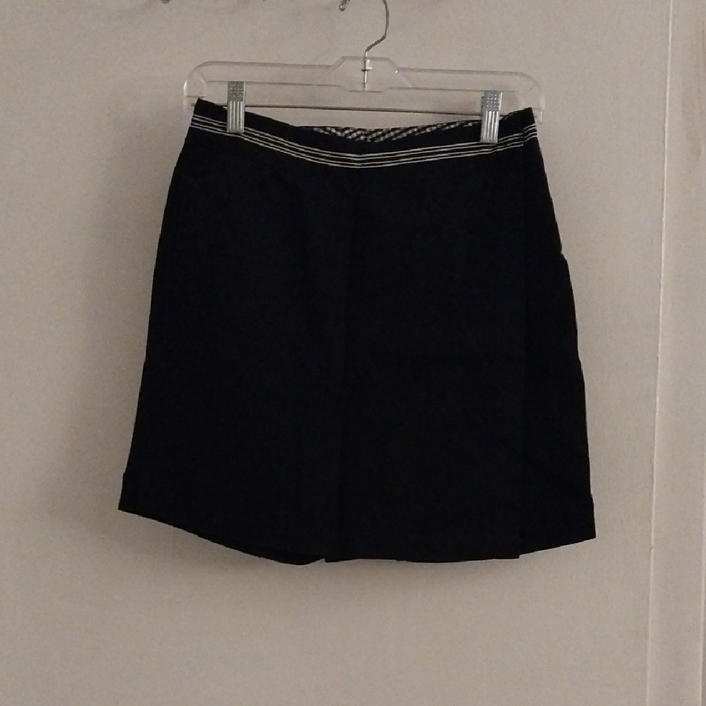 Basic Editions Black Mini Pencil Skorts for Work